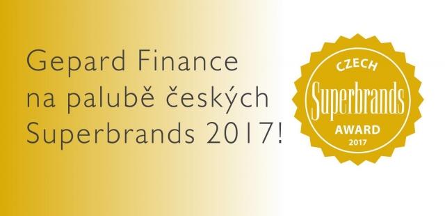 Czech Superbrands 2017 pro Gepard Finance